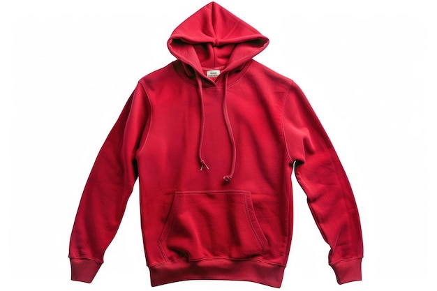 a red hoodie with the word quot on it