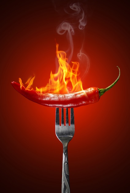 Red Hot Chili Pepper Isolated