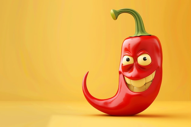 red hot pepper with face for national hispanic heritage month festival