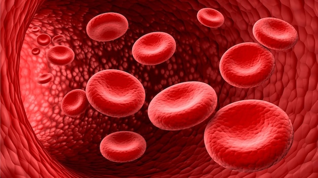 Red Human Cell Blood