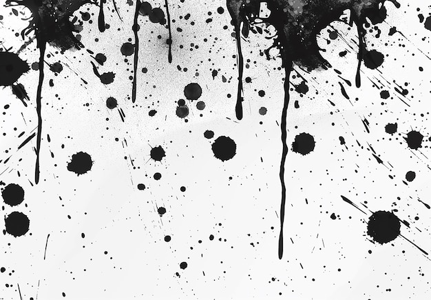 Photo red ink splatter on white background