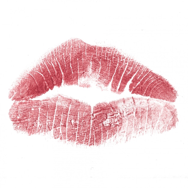 Red kiss isolated