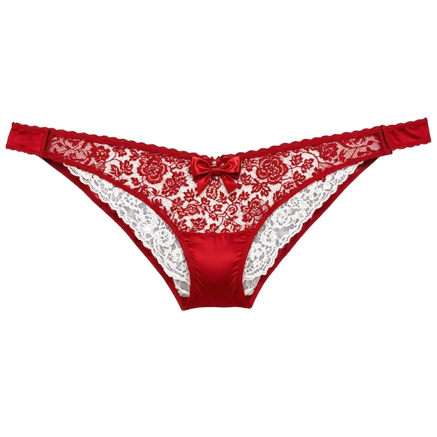 Red lace underwear a pair of red lace women s underwear with intricate lace detailing