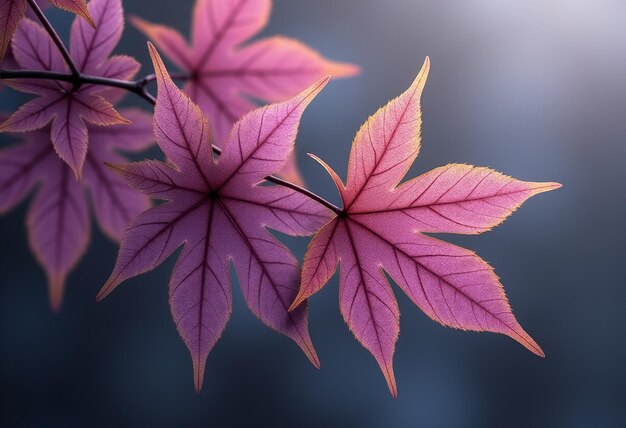 Photo a red leaf that is from the maple tree