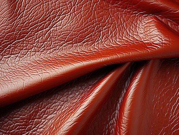 Red leather texture Generative AI