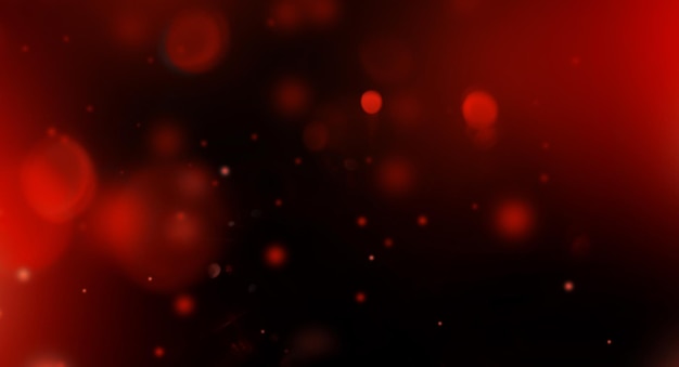 Red Lens flare particles Abstract background