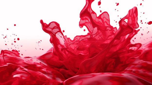 A red liquid with a white background