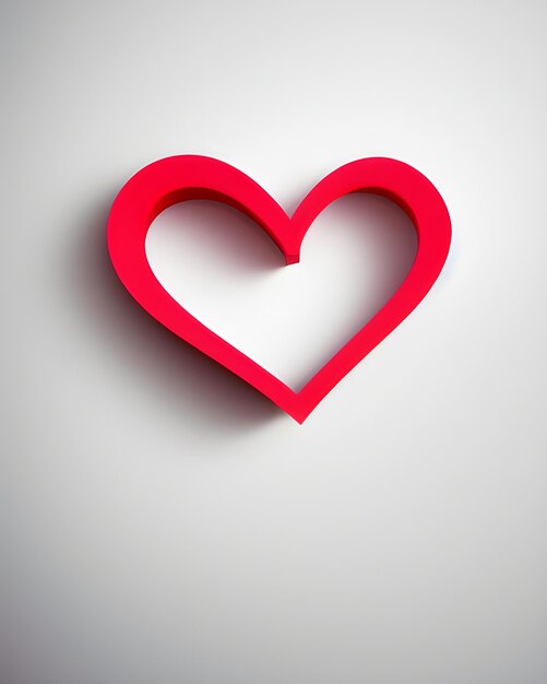 Red Love Heart Shape Background