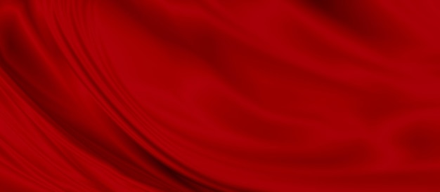 Red luxury fabric background 3d render