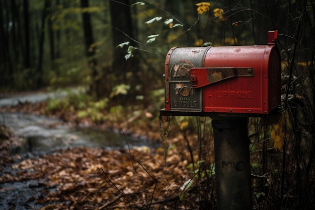 Red mailbox