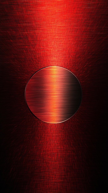 Photo red metallic texture with radial lines