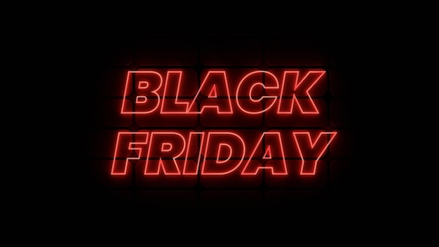 Red Neon Black Friday