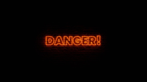 Red Neon Danger