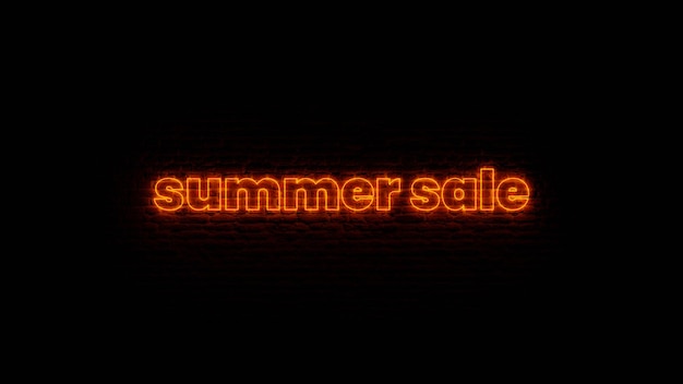 Red Neon Summer Sale