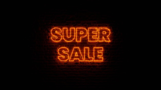 Red Neon Super Sale