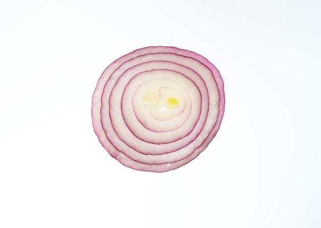 Red onion cut into rings