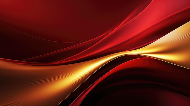 Red and orange background with a swirly design.