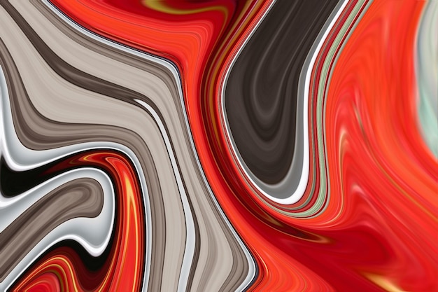 A red and orange background with a swirly pattern.