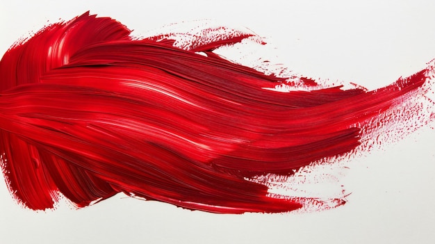 a red painting of a red and white color is shown in this illustration