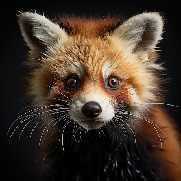 Red panda head Generative AI