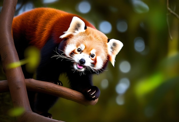 Photo the red panda at singalila national park