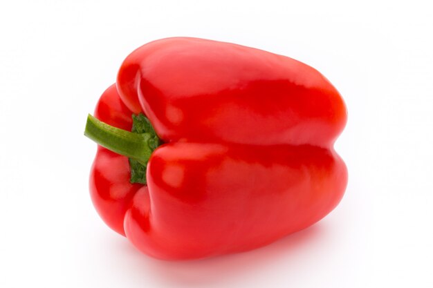 Red pepper on a bright background