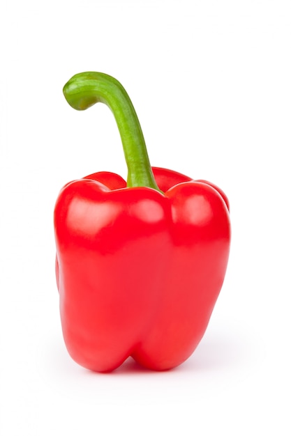 Red pepper isolated on white background