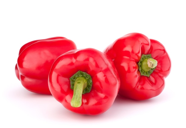 Red pepper isolated on white background