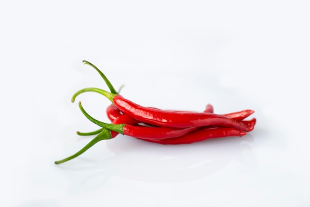 Red pepper white white background