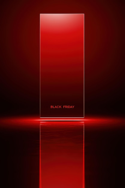 a red phone that says black friday on it