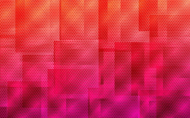 A red and pink background with squares and the word love on it.