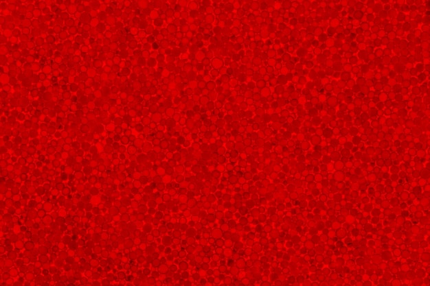 Red polystyrene or styrofoam texture background