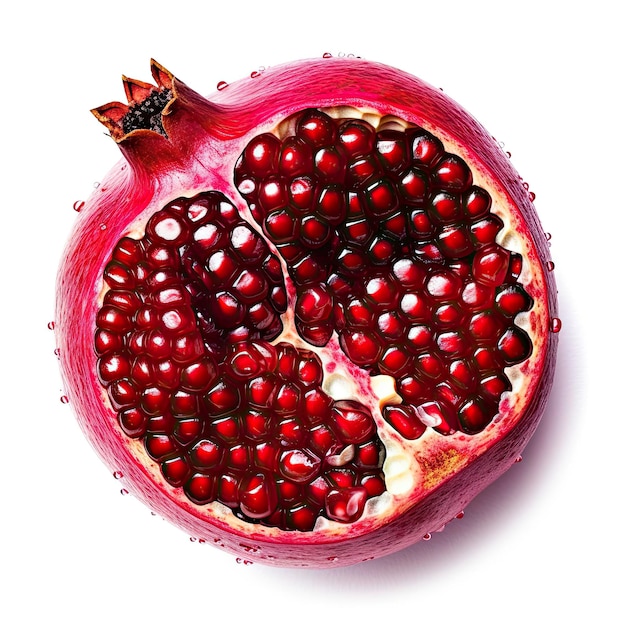 A red pomegranate fruit