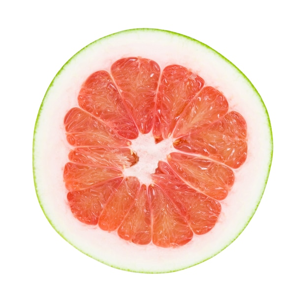 Red pomelo slice