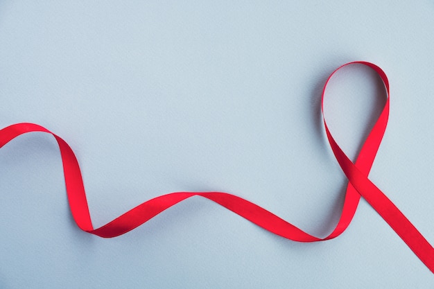 Red ribbon awareness World sexual health day