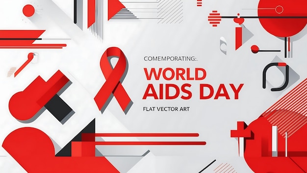 Red Ribbon Symbol for World AIDS Day