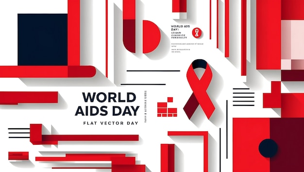 Red Ribbon Symbol for World AIDS Day