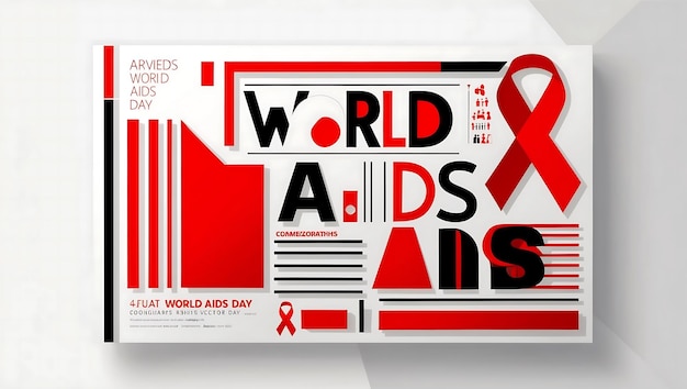 Red Ribbon Symbol for World AIDS Day