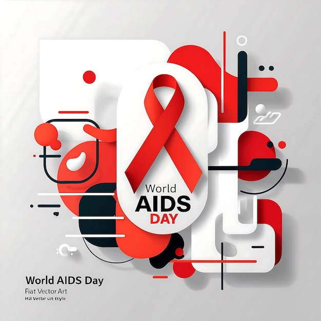 Red Ribbon Symbol for World AIDS Day