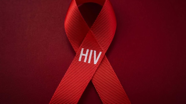 a red ribbon with the word bib on it