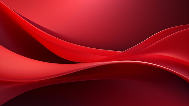 Red ribbons on a red background