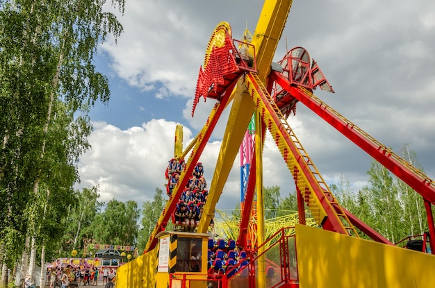 A red ride at the park