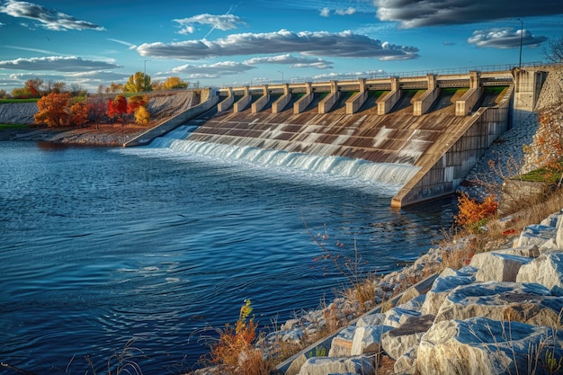 Red Rock Dam on Des Moines River Lake Red Rock