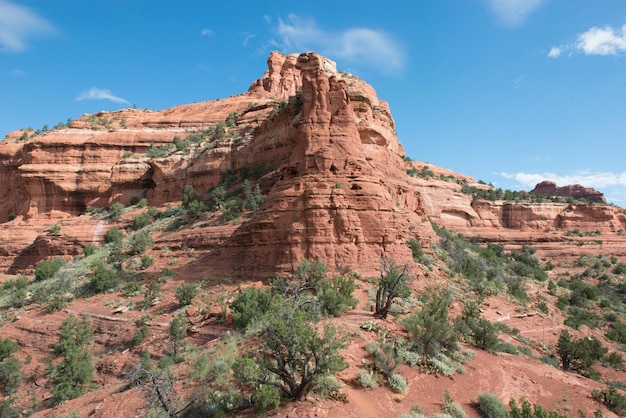 Red rock mountains in Coconino National Forest Arizona USA