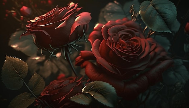 Red Rose Art