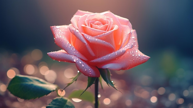 Photo red rose flower background wallpaper