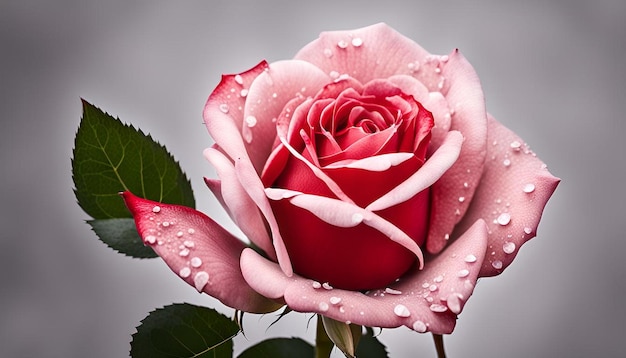 Photo red rose isolated on white background