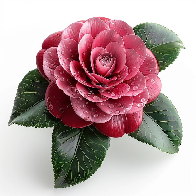 A red rose with droplets of water on it