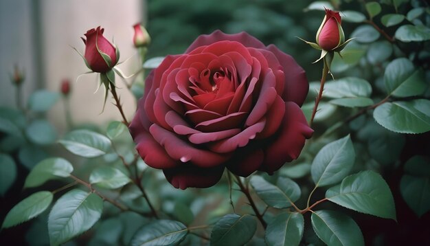 a red rose with the word quot rose quot on it