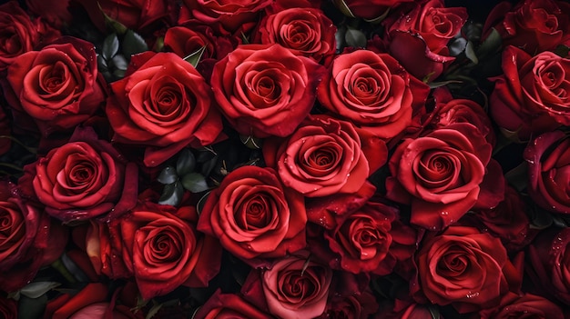 red roses